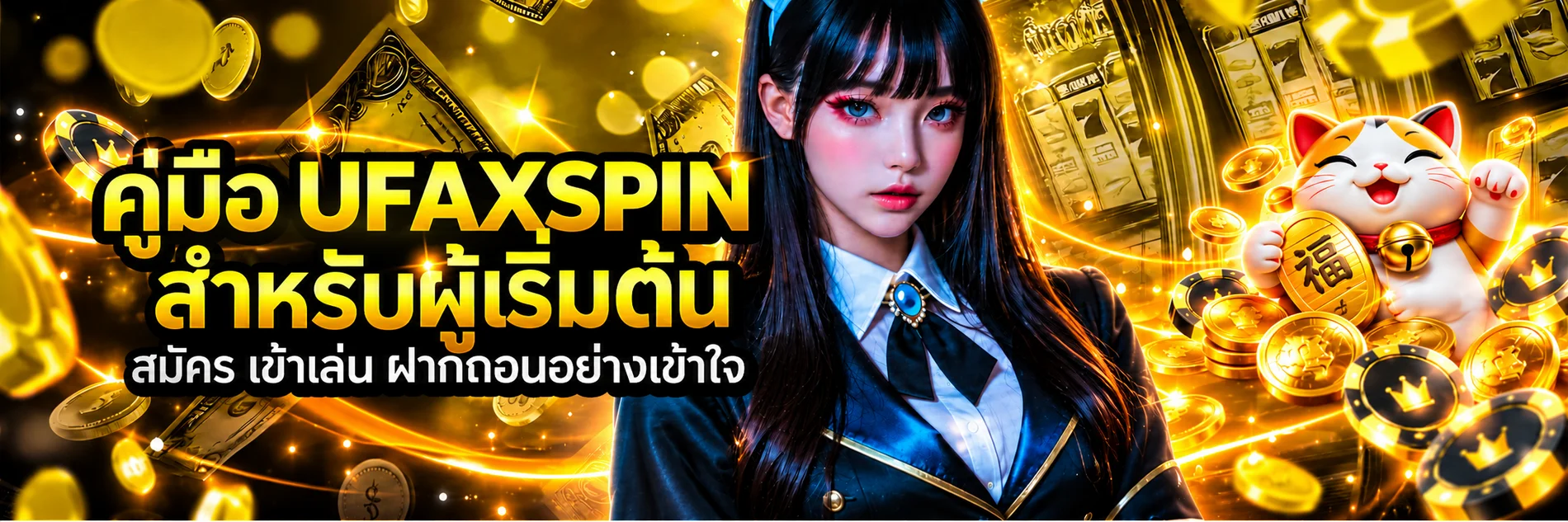 UFAXSPIN คู่มือสมัคร เข้าเล่น และฝากถอนสำหรับมือใหม่